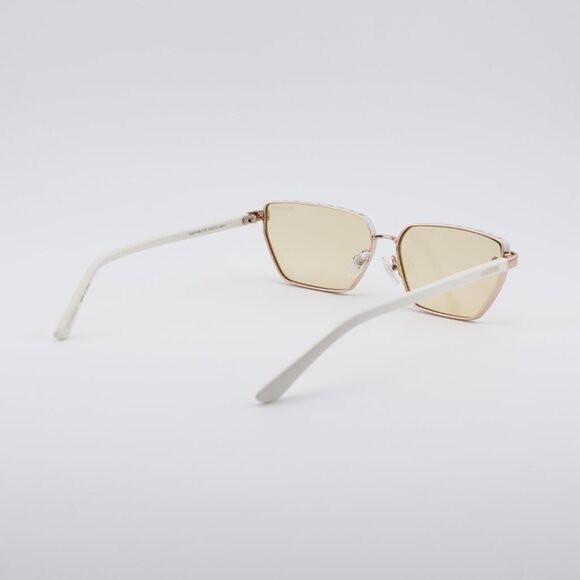 Guess GU00106 21E Sunglasses White/Gold Cat Eye Frame, Brown Lenses main image 5